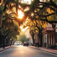 Live tour view of Savannah, Georgia